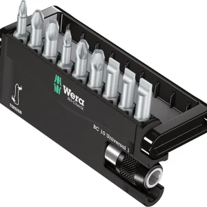 WERA Set di bit 10 pezzi, con zona di torsione