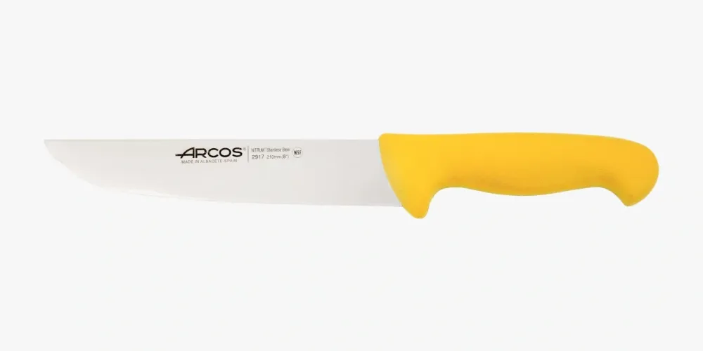 Coltello francese colore giallo Serie 2900 210 mm con Certificazione IP66