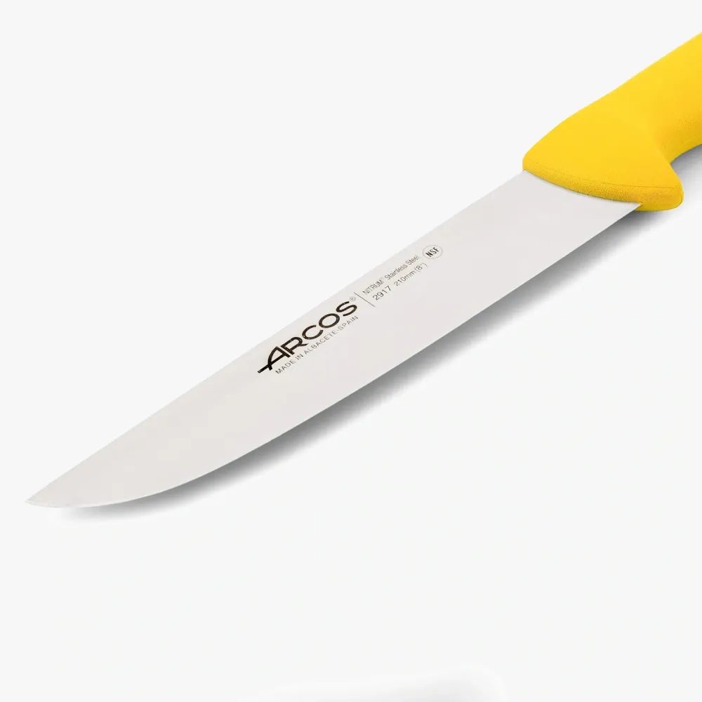 Coltello francese colore giallo Serie 2900 210 mm con Certificazione IP66