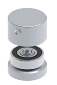 Cardine inferiore con cuscinetto saldare Acciaio Inox AISI 304