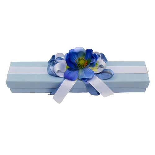 Acciaio Inox H.L. - Scatola rettangolare azzurra