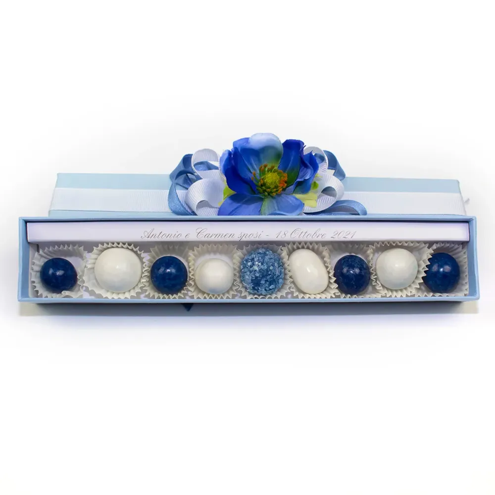 Acciaio Inox H.L. - Scatola rettangolare azzurra