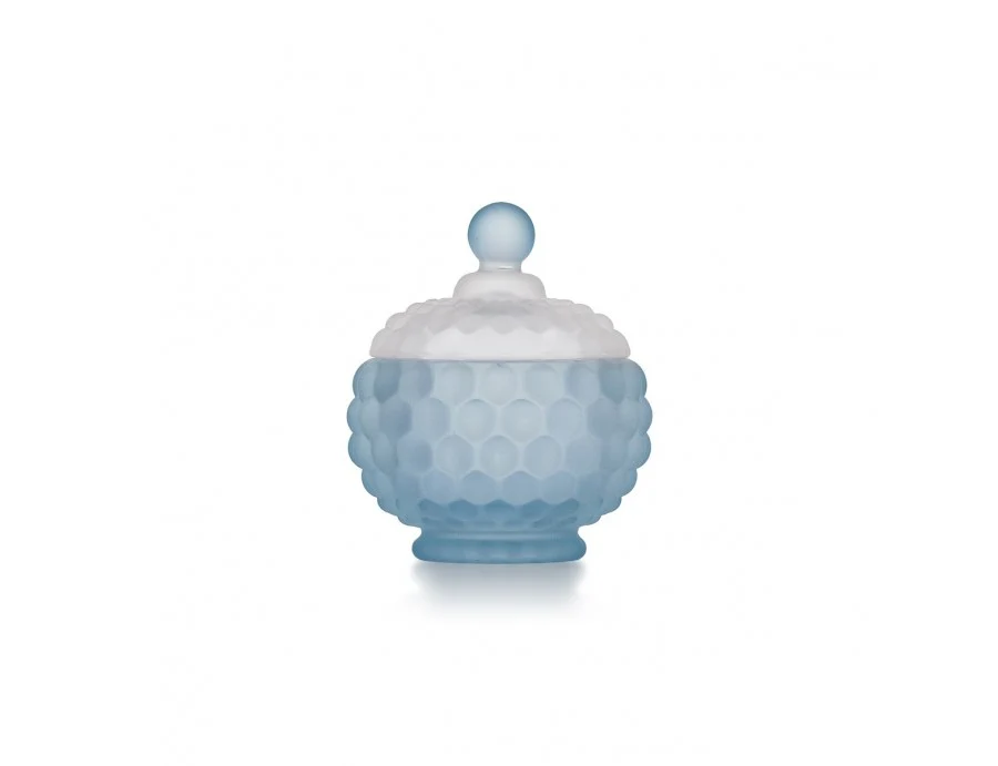Madrhelen - Scatola vetro tonda bubble con Rivestimento Zincato