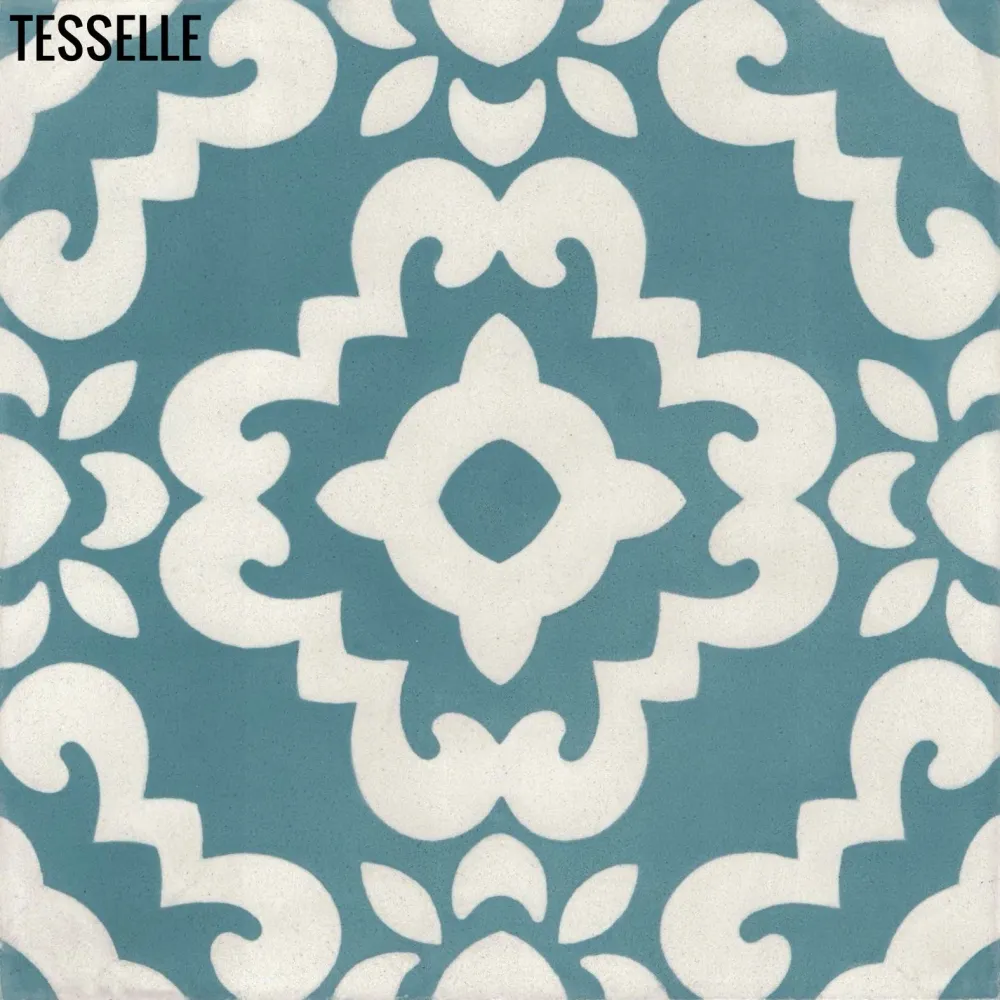 Kalikoe Lorne 8" Square Cement Tile con Kit di Montaggio