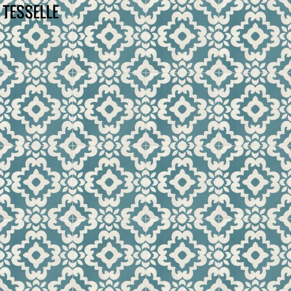 Kalikoe Lorne 8" Square Cement Tile con Kit di Montaggio