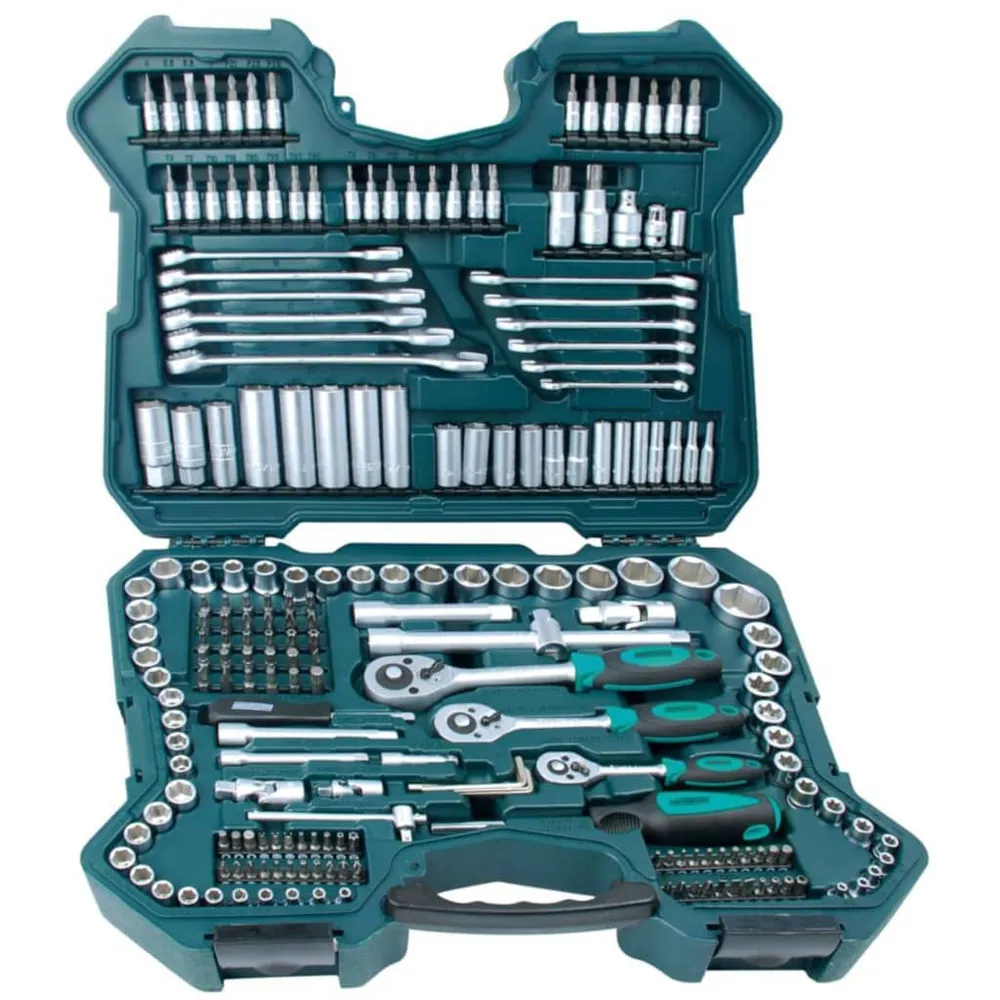 Brüder Mannesmann Conjunto chaves de roquete, 216 pcs, metal 58691