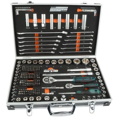 Caixa de roquetes 1/4" e 1/2" 232 pcs