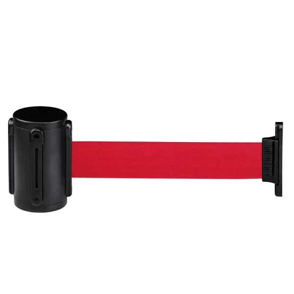Medial - 103393 - Segnapercorso murale Alfa Mural - nero - diametro 6 cm - con nastro rosso da 200 cm - Medial - 90160 - C...