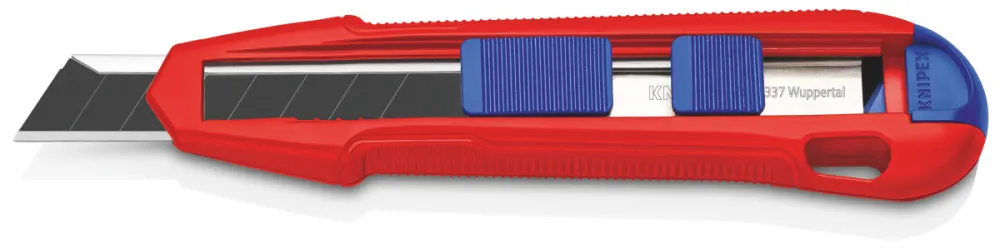 KNIPEX Coltello multiuso con impugnatura magnesio e 3 lame, 18 mm, Lunghezza complessiva: 165 mm