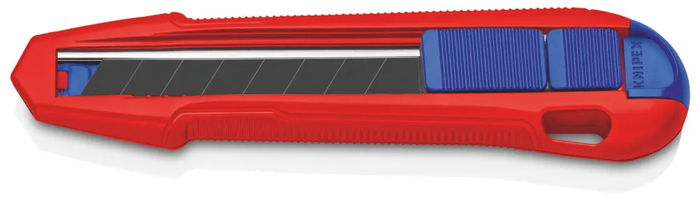 KNIPEX Coltello multiuso con impugnatura magnesio e 3 lame, 18 mm, Lunghezza complessiva: 165 mm
