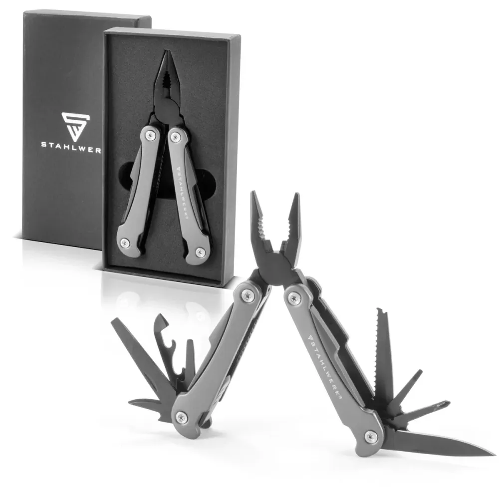 SCAELLO MULTIPLO -TOOL con 13 strumenti, coltello tascabile di alta qualità / coltello pieghevole / strumento multifunzion...