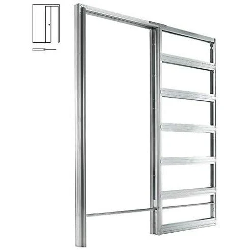 Eclisse - Controtelaio kit Mod. Syntesis per porta scomparsa FILO MURO per cartongesso 600x2100 Sp.100