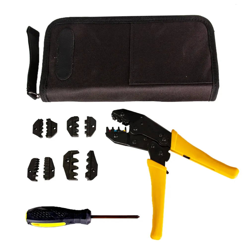 Set di pinze per capicorda con 5 inserti