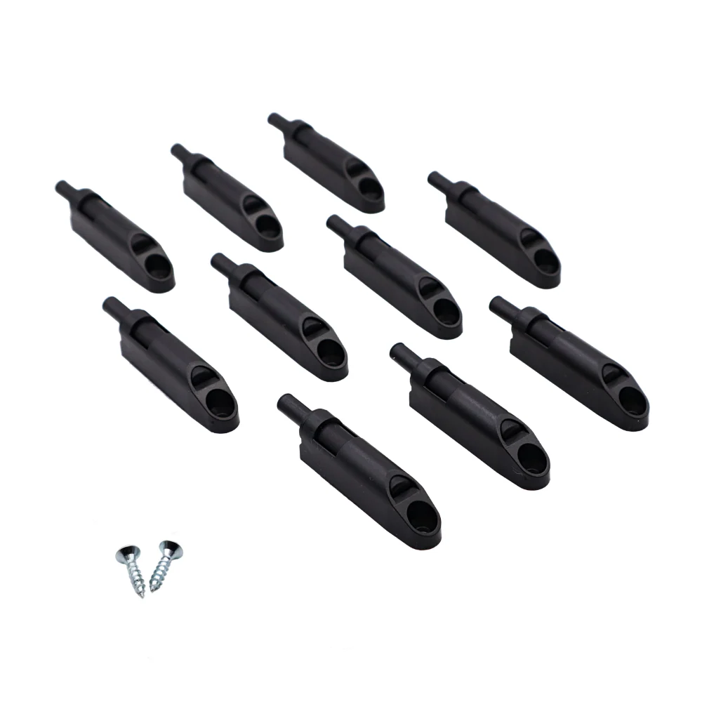 Push Pull per Ante Nero + adattatore (10 pezzi)