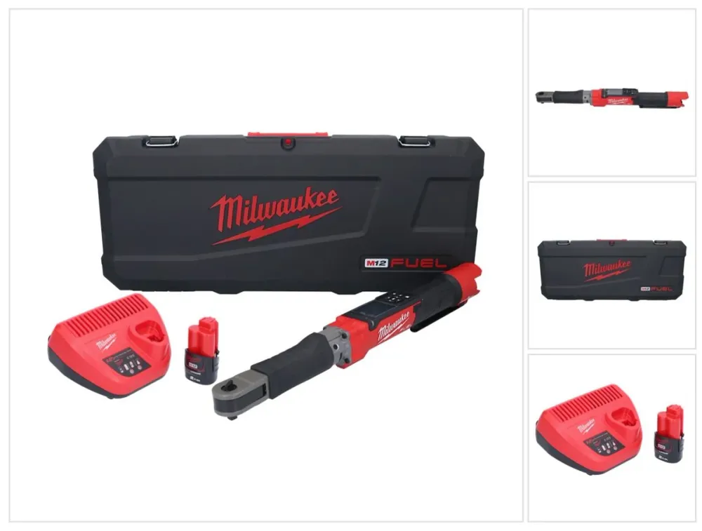 Milwaukee M12 ONEFTR38-201C Chiave dinamometrica digitale batteria 12 V 135,6 Nm 3/8″ ( 4933464967 ) Brushless + 1x batter...