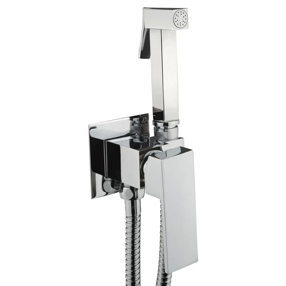 Idroscopino per wc con miscelatore integrato doccino ottone cromato ARTICO