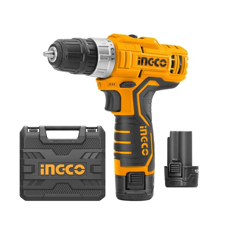 12-V-Bohrschrauber mit 2 1,5-Ah-Lithiumbatterien im INGCO-Koffer Hot on Sale