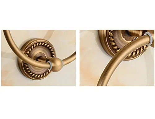 Portasciugamani Anello Portasciugamani Antico Perforato Anello Portasciugamani Rame Libero Bagno Portasciugamani Retrò Ane...