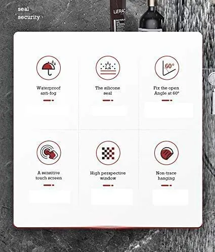 Gadget superbo per il divertimento del bagno, custodia per telefono parete Supporto per telefono impermeabile Bagno WC, an...