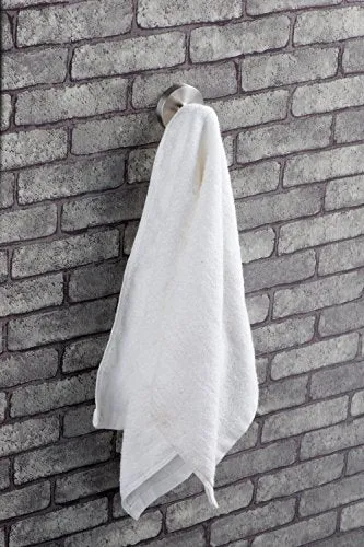 Ambrosya® | Scaldasalviette Esclusivo Acciaio Inox | Asciugamano Gancio Appendiabiti (Acciaio Inossidabile (Spazzolato))