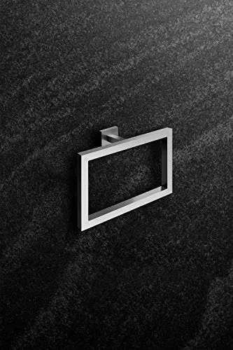 Ambrosya® | Scaldasalviette esclusivo acciaio inox | Bagno Supporto Staffa Asciugamano Portasciugamani Anello Toilette (Ac...
