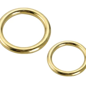Anelli tubolari ottone lucido. Prezzo per Confezione.