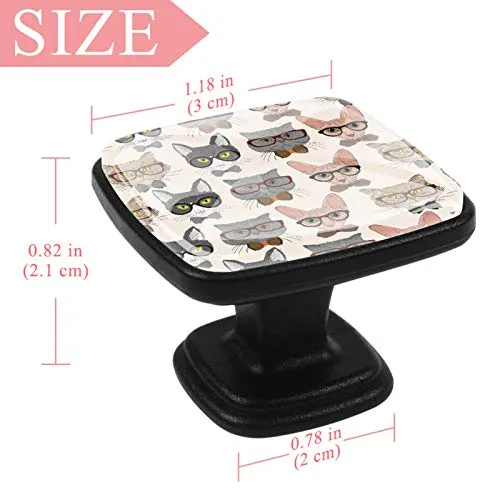 4 pomelli cristallo per armadietti con design multiplo per cassetti, cassetti, cassetti, armadi, comodini, libreria, carto...