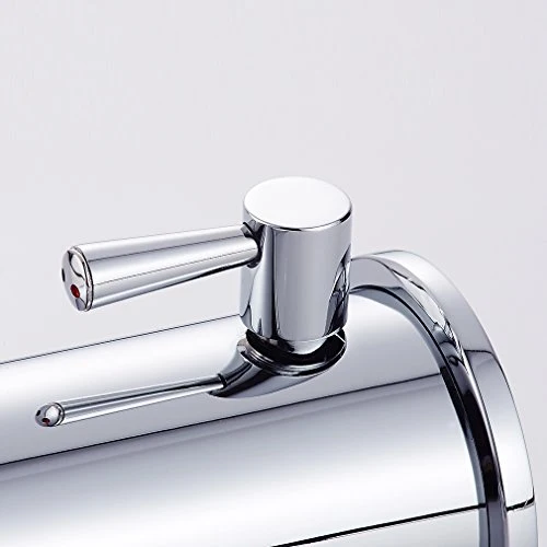 Auralum Rubinetto Automatico con Sensore ad Infrarossi Miscelatore Acqua Calda e Fredda per Lavabo Finitura Cromo