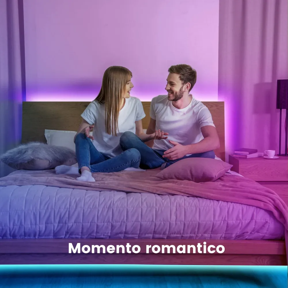 Beaeet Striscia LED 10 Metri,Strisce LED Colorati Dimmerabile con Controller Bluetooth Musica Sincronizza la Adatto per In...