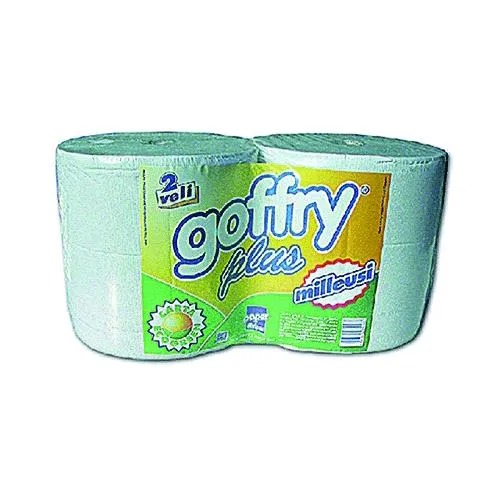 Bobina Carta 'Goffry Plus' Kg 2,10 X 2 Rotoli 2 Veli Carta Riciclata 700 Strappi
