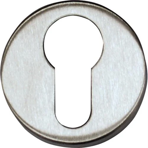 BOCCHETTA Colore CROMO SATINATO con FORO YALE mod. AMALFI 45 mm
