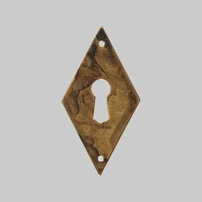 BOCCHETTA PER MOBILI '30667' VR mm 25x49 - Ottone antico. Prezzo per Pezzo.