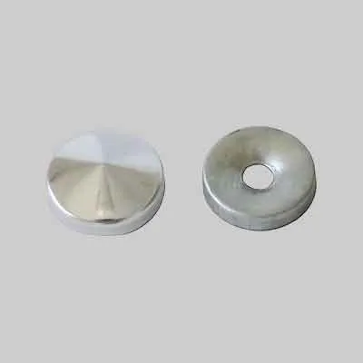 BORCHIA COPRIVITE BOMBATA mm 14 - Ottone nichelato pz. 10. Prezzo per Pezzo.