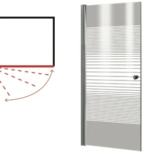 Box Porta doccia Brixo Peonia H 190 cm. Prezzo per Pezzo.