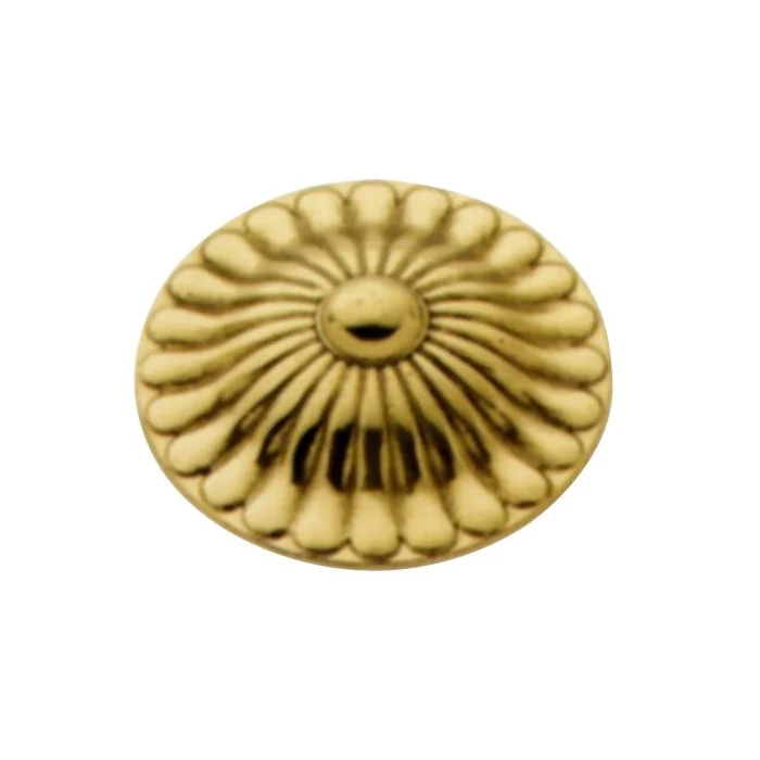 Braccio Reggi Embrasse mod. Barocco 1 Ottone Lucido Asta 10 cm Art.20028
