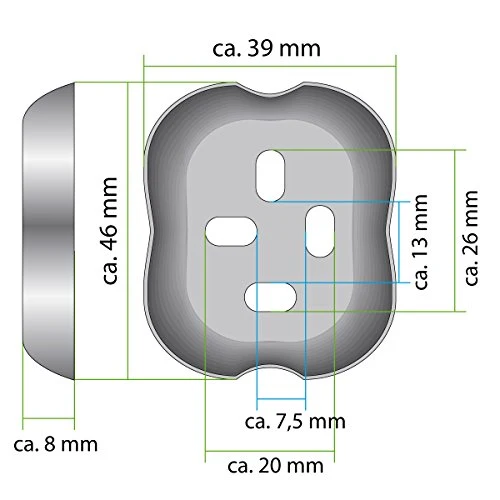 bremermann Bad Serie Lucente Portasciugamani 60 cm, acciaio inox cromato lucido