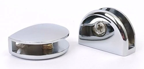 Ripiano vetro con angoli curvi, per bagno, cucina e camera da letto, 3 dimensioni: 300 mm, 400 mm e 500 mm, e 3 colori: tr...