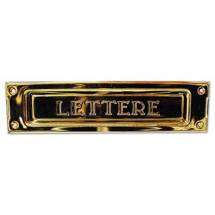 Buca Per Lettere per Posta Ottone Stampato Finitura Bronzo Art 2501