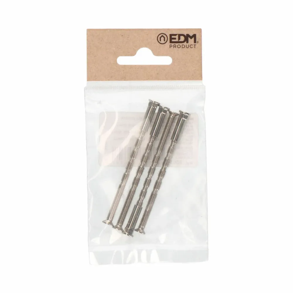 Bullone passante multitagliente EDM TRN02 Acciaio M4 x 75 mm (4 Unità)