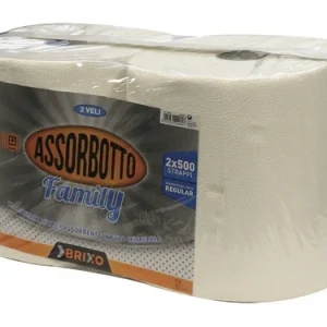 Carta asciugamani Brixo Assorbotto Family 2 Rt. Prezzo per Confezione.