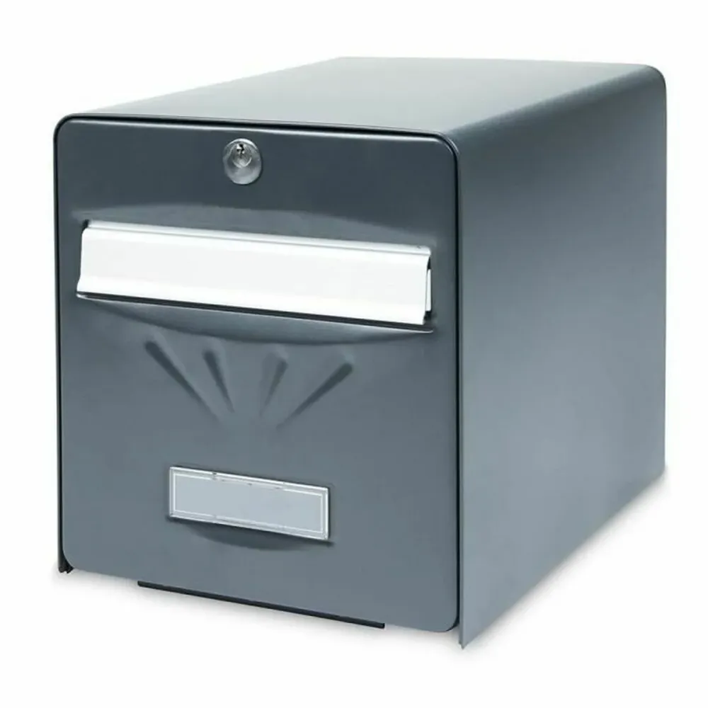 Cassetta della posta Burg-Wachter Grigio Antracite Acciaio inossidabile Cristallo acciaio galvanizzato 28 x 36,5 x 31 cm
