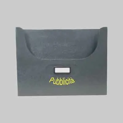 CASSETTA PORTA PUBBLICITÀ mm 340x50x260h - Antracite. Prezzo per Pezzo.