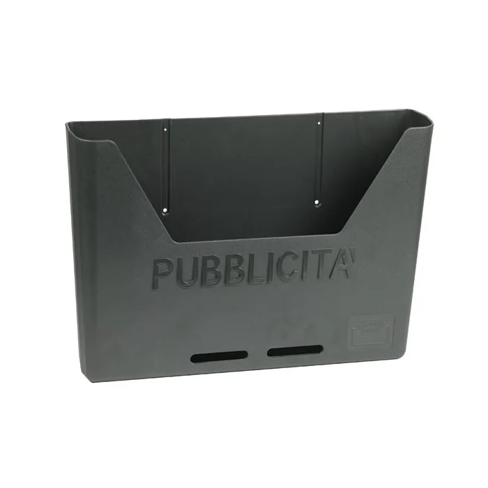 Cassetta Porta Pubblicita' Maurer Policarbonato Grigio Scuro 36x7x25H cm