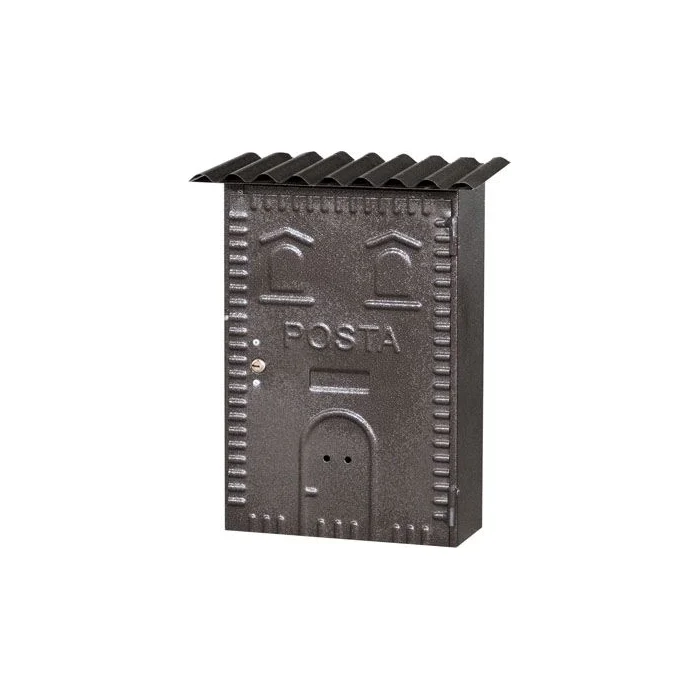 Cassetta Postale mod. 83 Ferro Battuto per Esterni 22x7x35H cm col. Bronzo