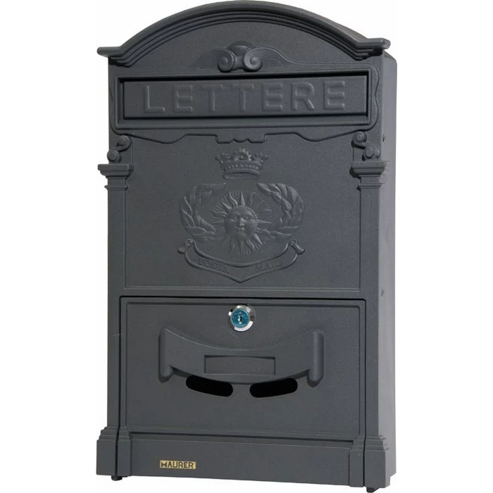 Cassetta Postale per Esterni mod. Royal 26x9x41H cm Alluminio col. Rosso