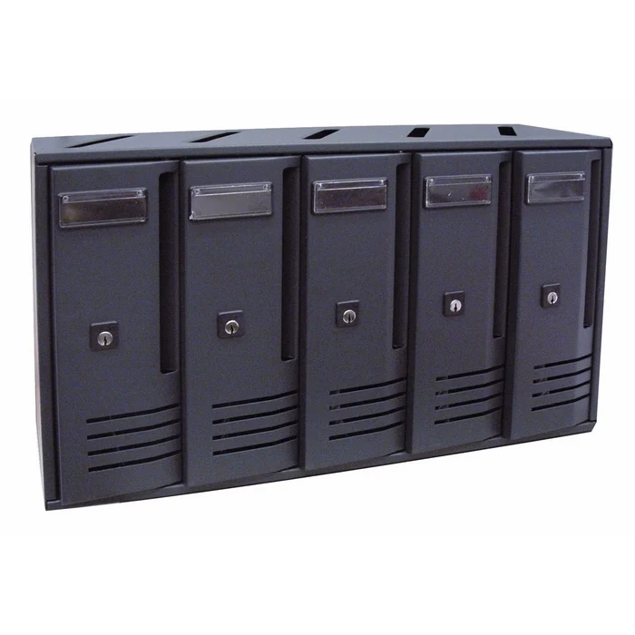 Cassetta Postale per Interni Alubox 6 Elementi serie C colore Grigio Ghisa