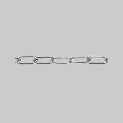 CATENA GENOVESE NICHELATA IDEAL STAR n° 12 (mm 1,8) - PxH 14,5x4,5 - scatola mt 25. Prezzo per Pezzo.