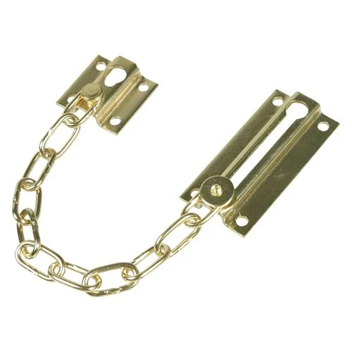 Catena Di Sicurezza Per Porta Finitura Ottonata Cf. 12 Pz