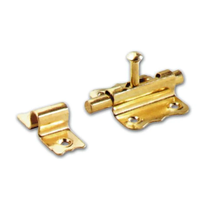 Catenaccio Cannone Acciaio Ottonato 50mm per porte ed infissi legno 24Pz