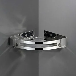 Mensola Doccia Stoccaggio Bagno, Treppiede da bagno acciaio inossidabile senza cremagliera angolare perforata CCTYJ